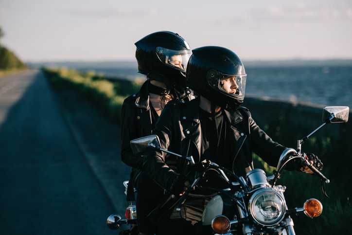 Motar qui passe son permis moto à l'auto école de l'ésplanade val d'oise